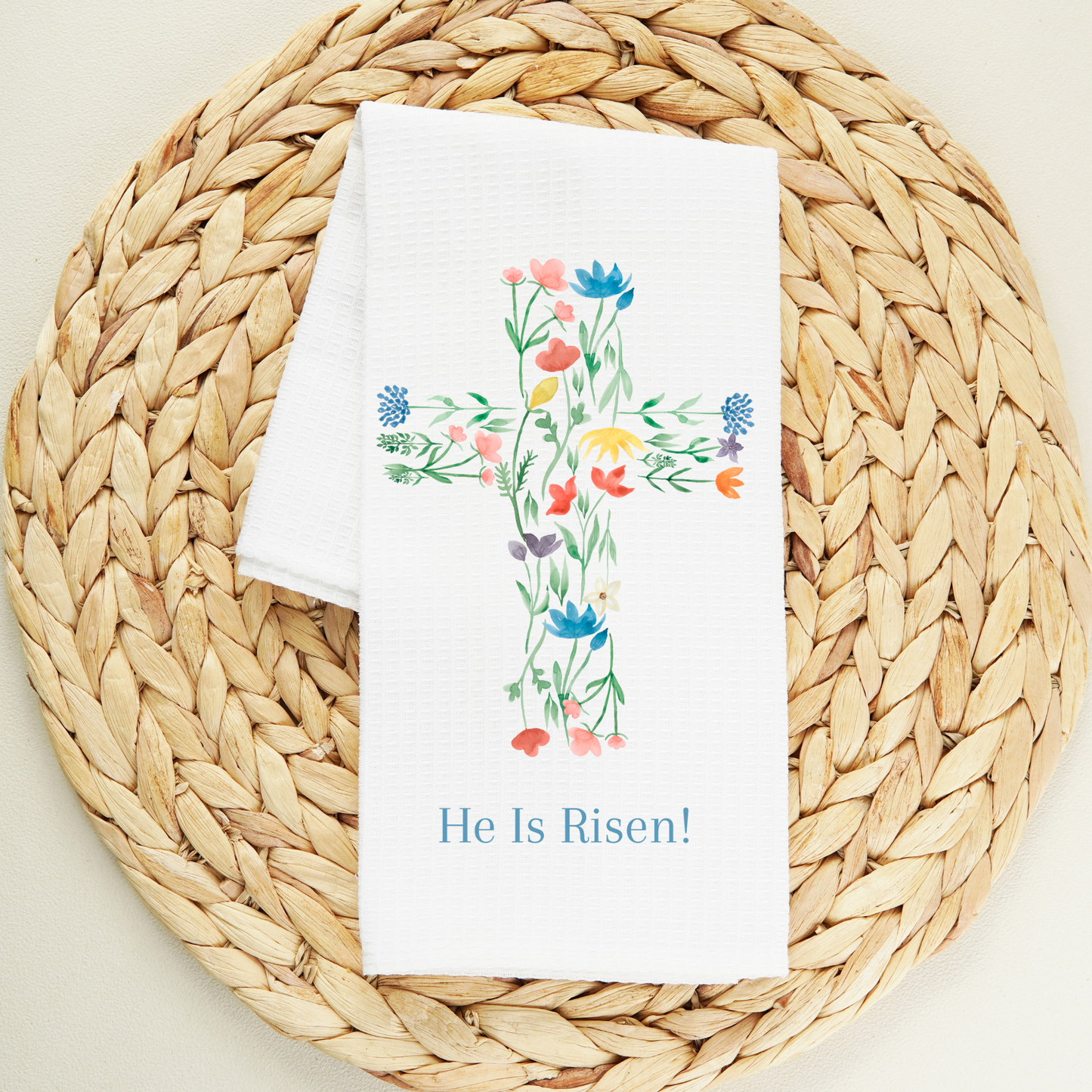 He Is Risen Tea Towel