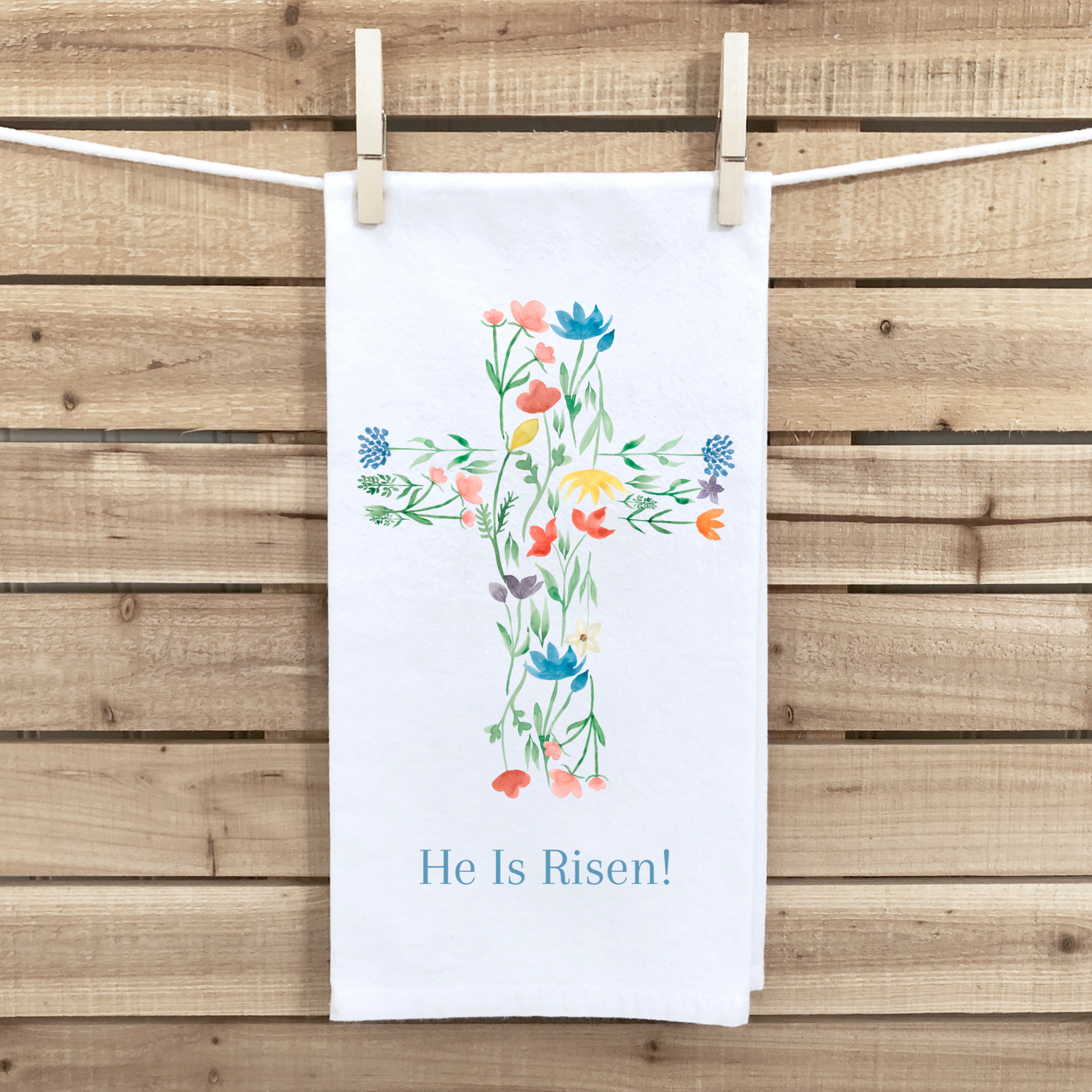 He Is Risen Tea Towel