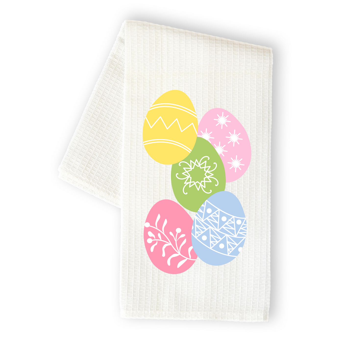 Colorful Eggs Tea Towel