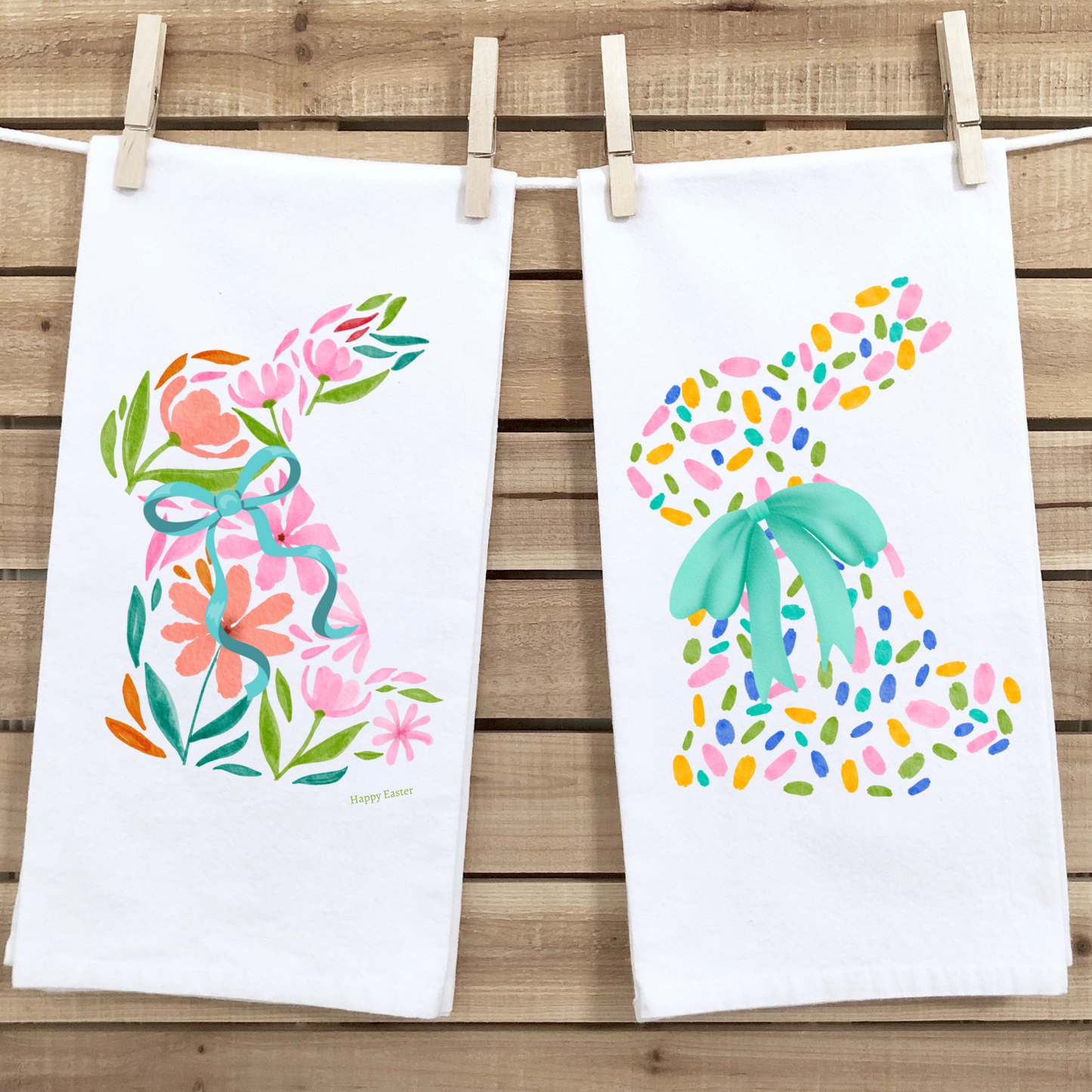 Jellybean Bunny Tea Towel